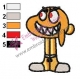 Evil Watterson The Amazing World of Gumball Embroidery Design